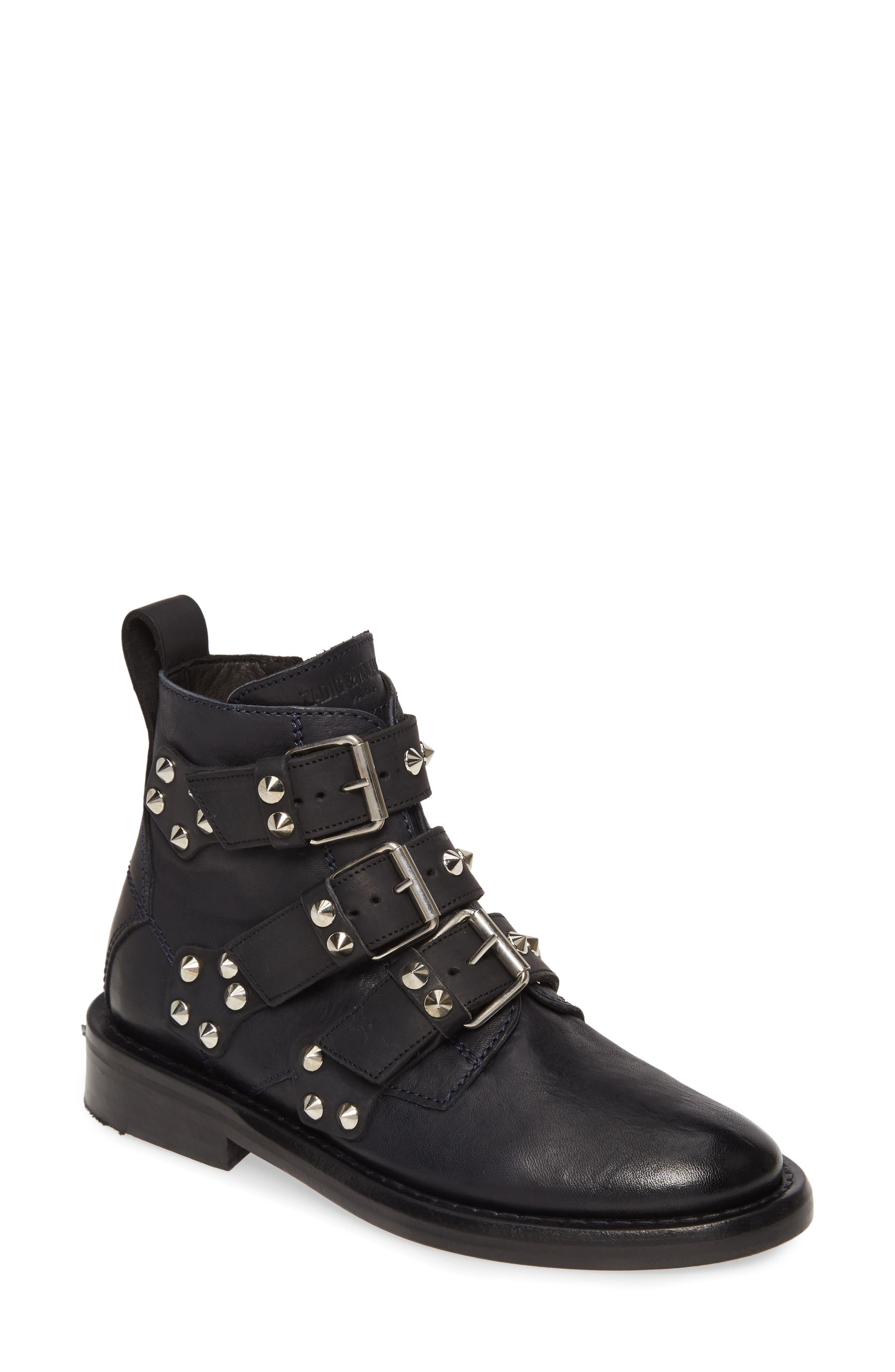 Zadig & Voltaire Laureen Spike Boot, Main, color, 