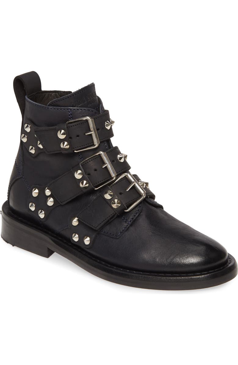 Zadig & Voltaire Laureen Spike Boot, Main, color,