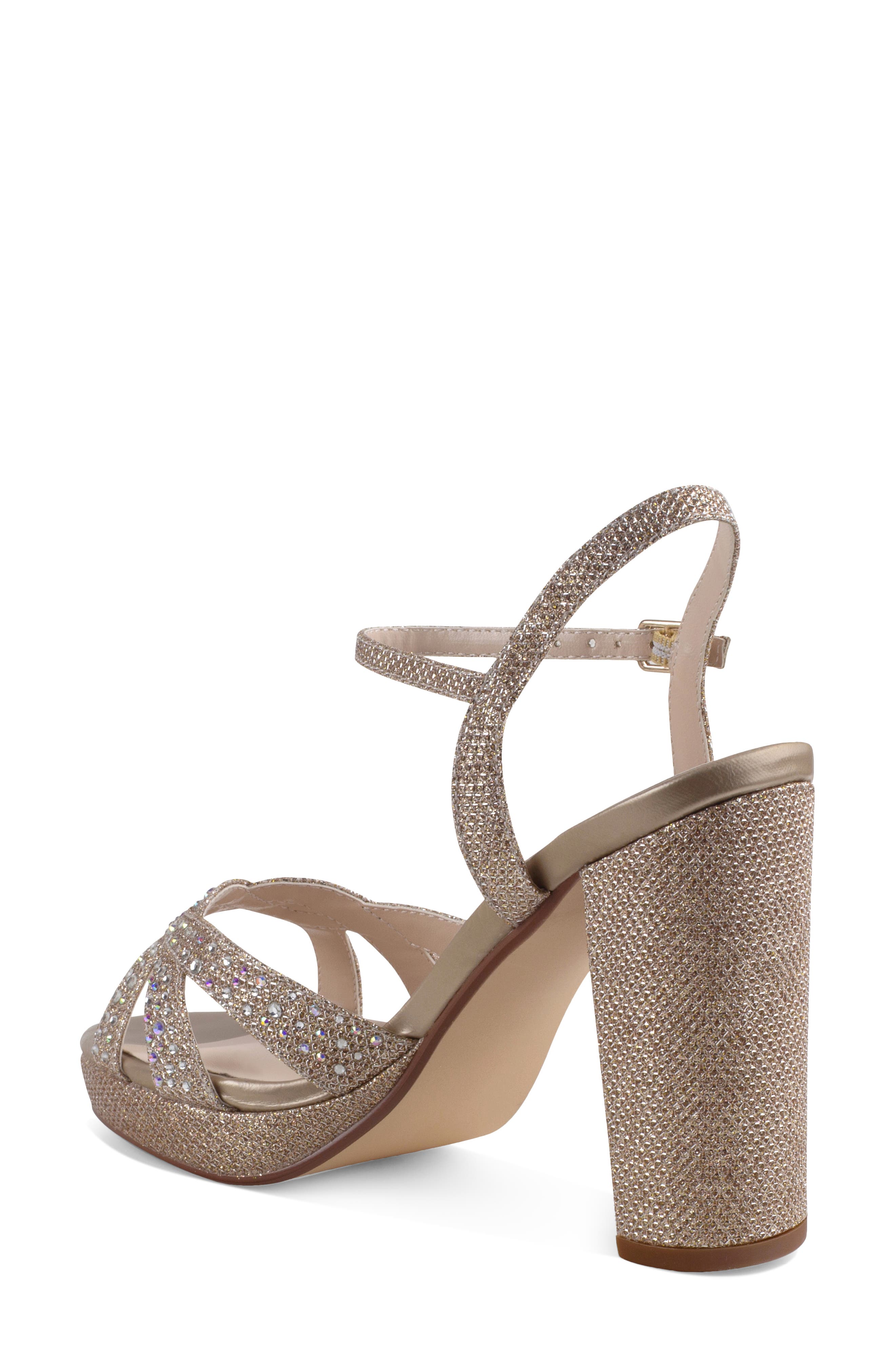 Touch Ups Ava Ankle Strap Sandal, Alternate, color, Champagne