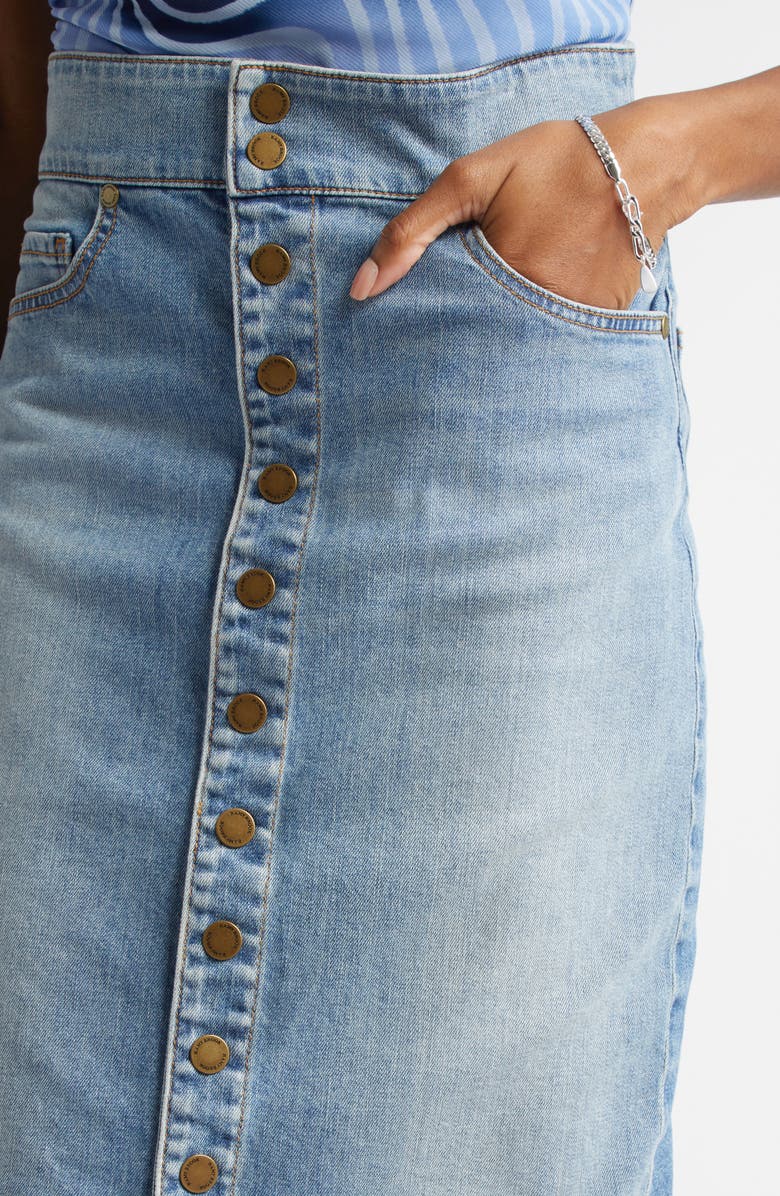 Ramy Brook Karter Denim Skirt, Alternate, color,