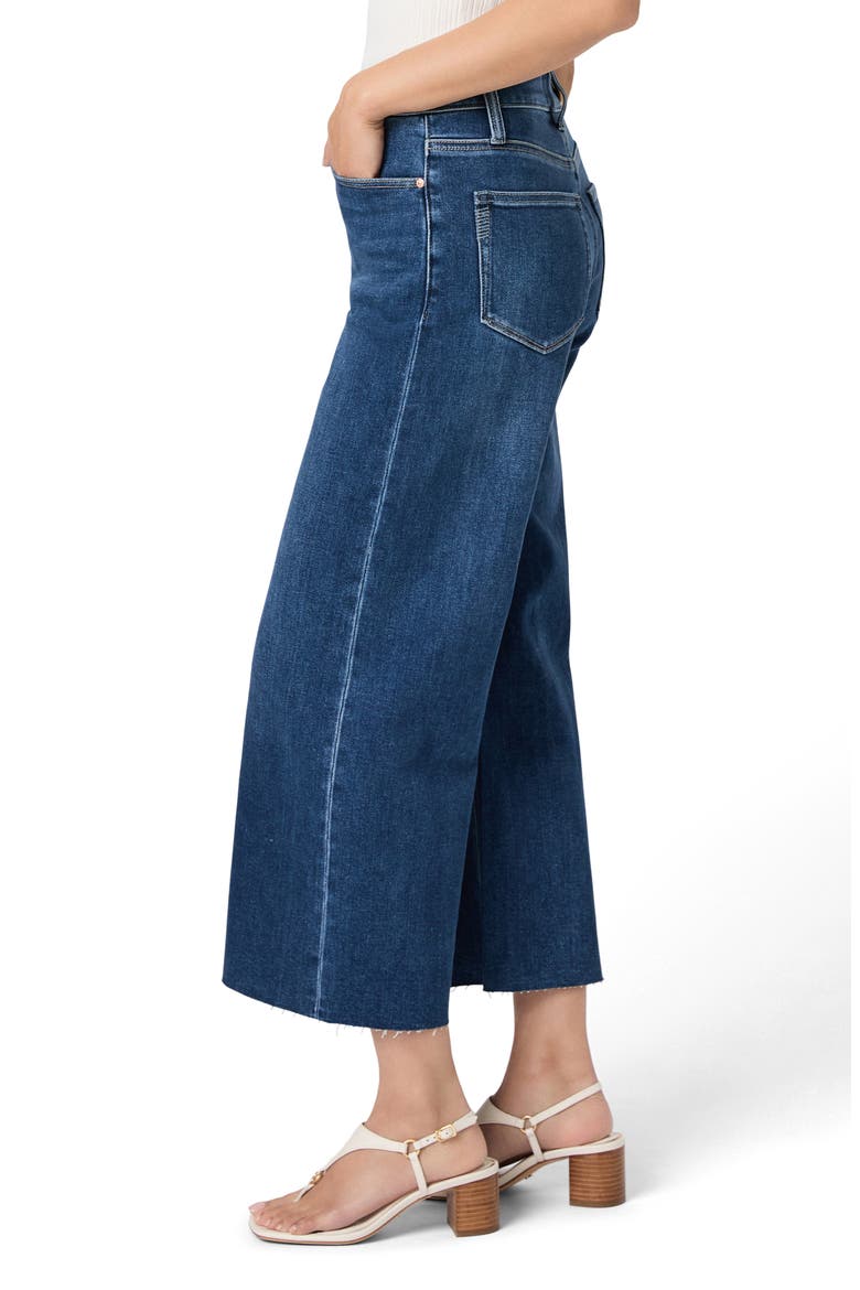 Anessa Raw Hem High Waist Wide Leg Jeans, Alternate, color, VENETIAN BREEZE