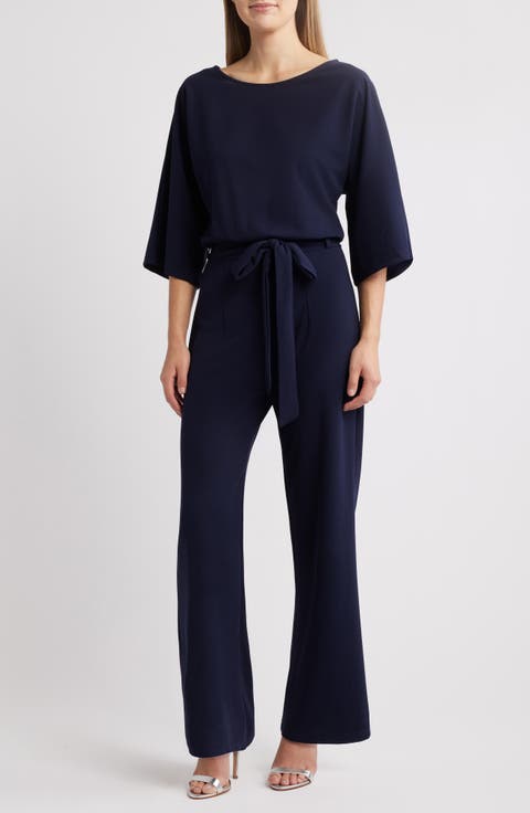 Joycelyn Flare Sleeve Tie Waist Jumpsuit