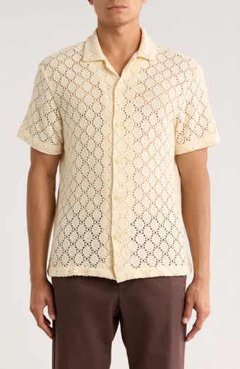 DENIM AND FLOWER Open Stitch Shirt