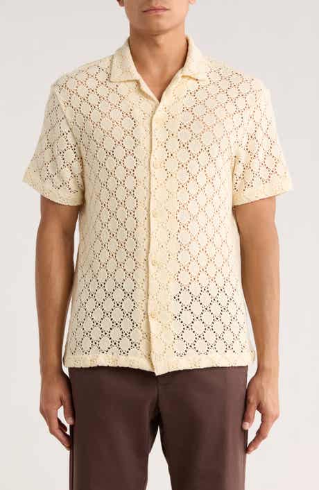 DENIM AND FLOWER Open Stitch Shirt