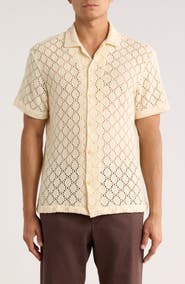 DENIM AND FLOWER Open Stitch Shirt