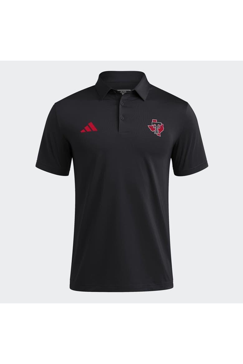Men's adidas Black Texas Tech Red Raiders Ultimate 365 Solid Polo, Main, color, Black
