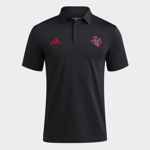 Men's adidas Black Texas Tech Red Raiders Ultimate 365 Solid Polo