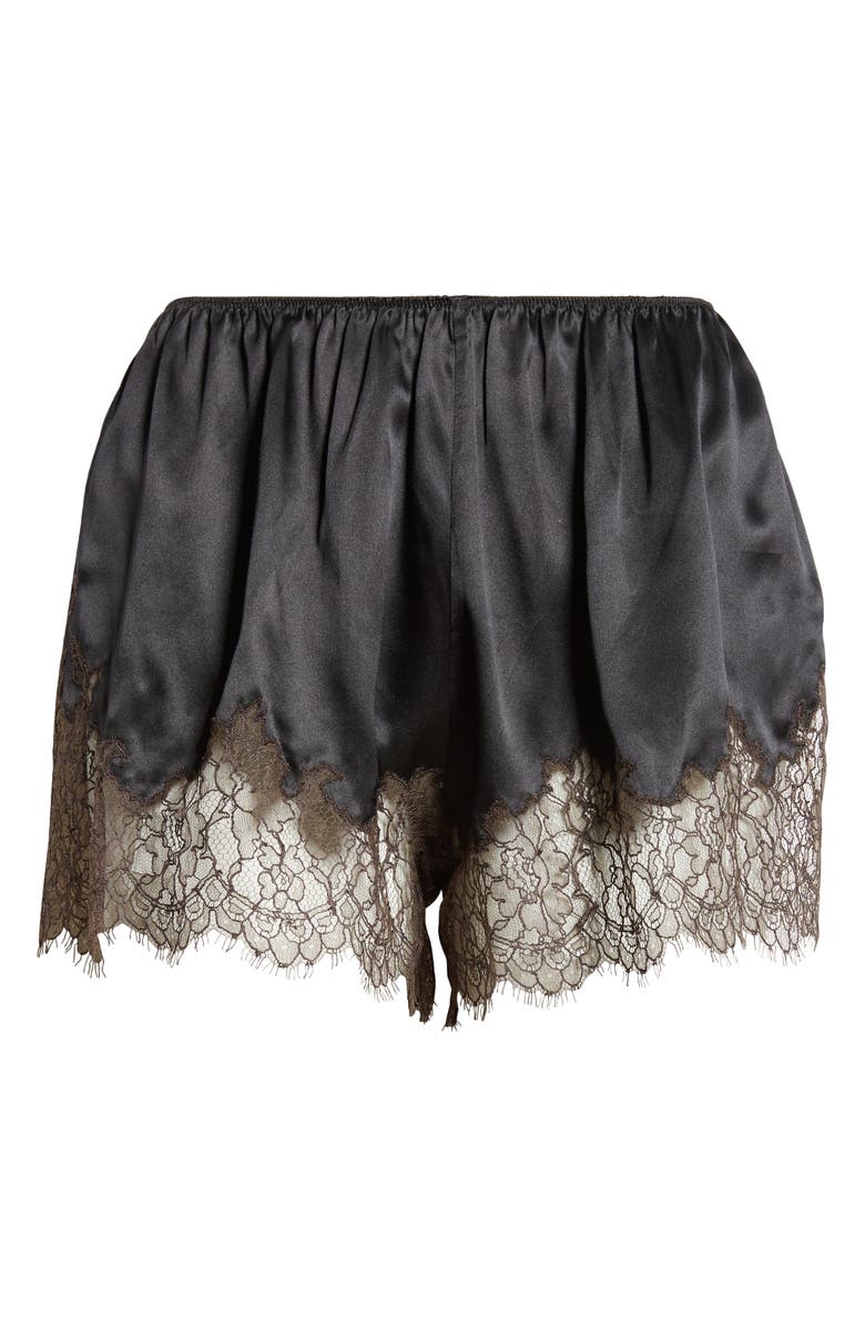 Bode Lace Trim Satin Tap Pants, Alternate, color, 