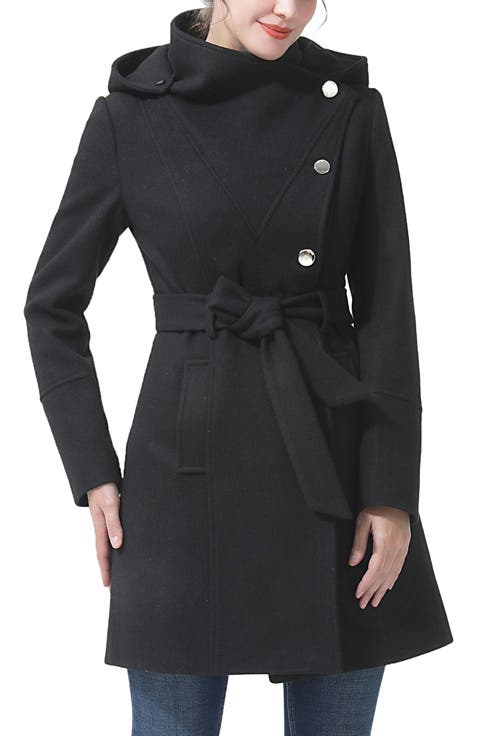 Women's Andie Wool Blend Hooded Coat