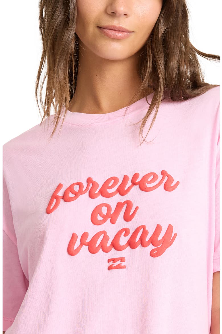 Vacay Forever Graphic Cotton Jersey T-Shirt, Alternate, color, PRISM PINK