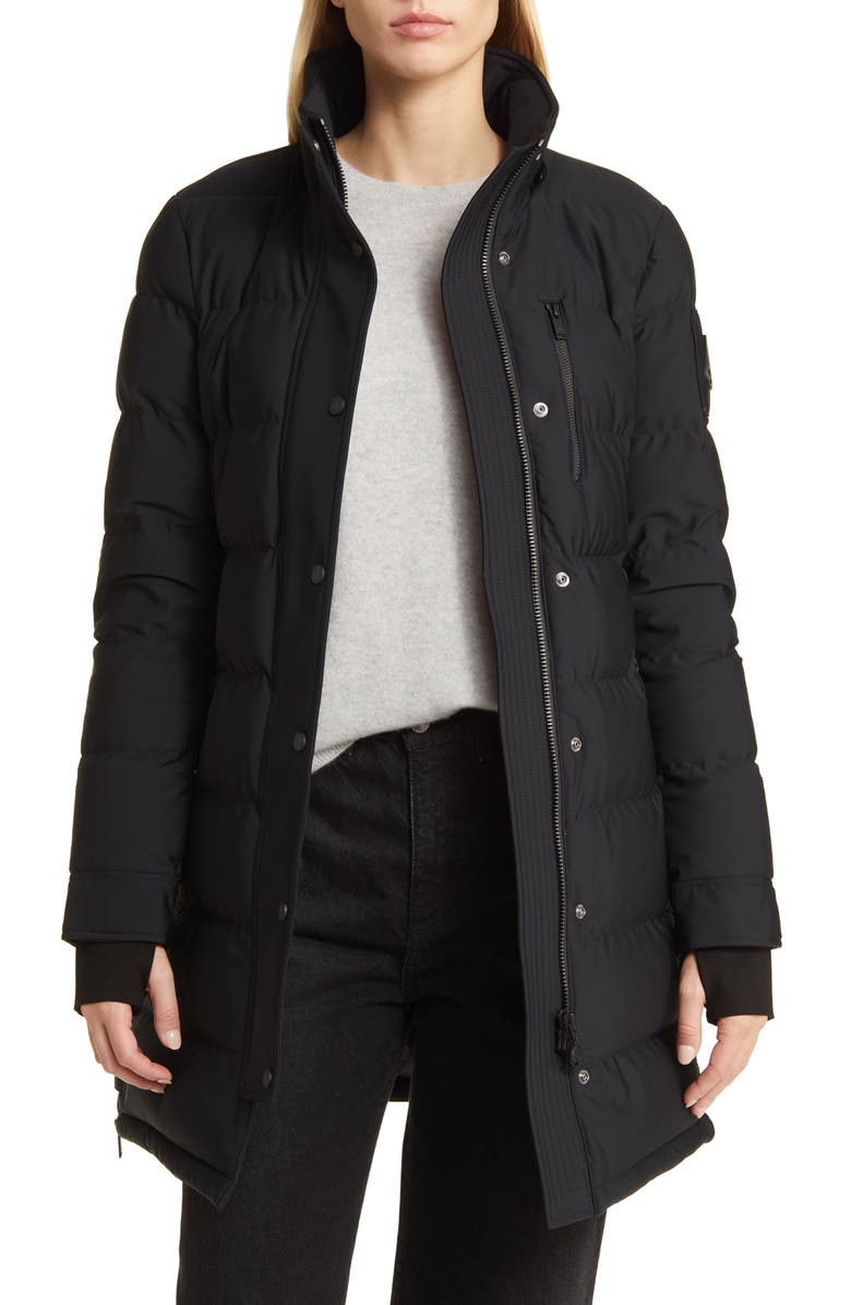 Moose Knuckles Watershed Genuine Shearling Trim Down Parka, Alternate, color, 