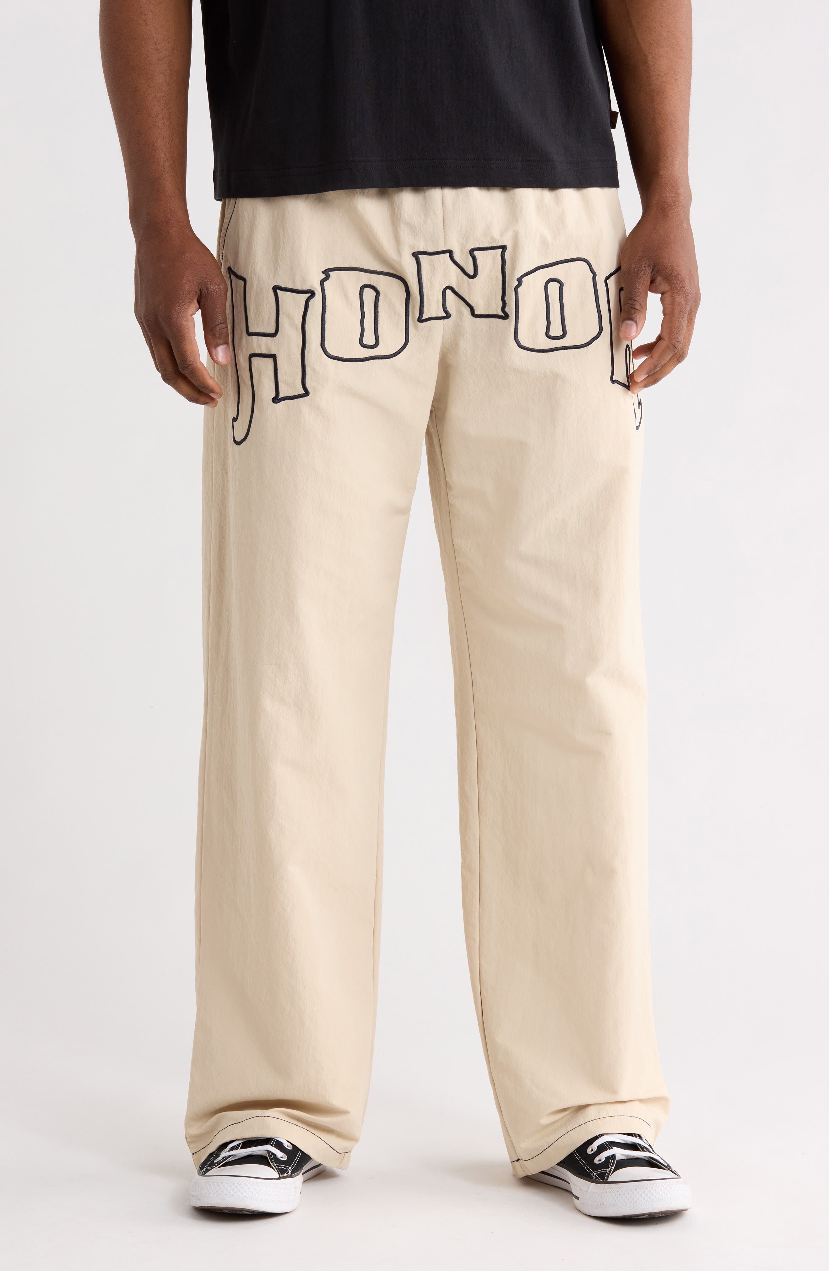 HONOR THE GIFT Puff Letter Woven Pants