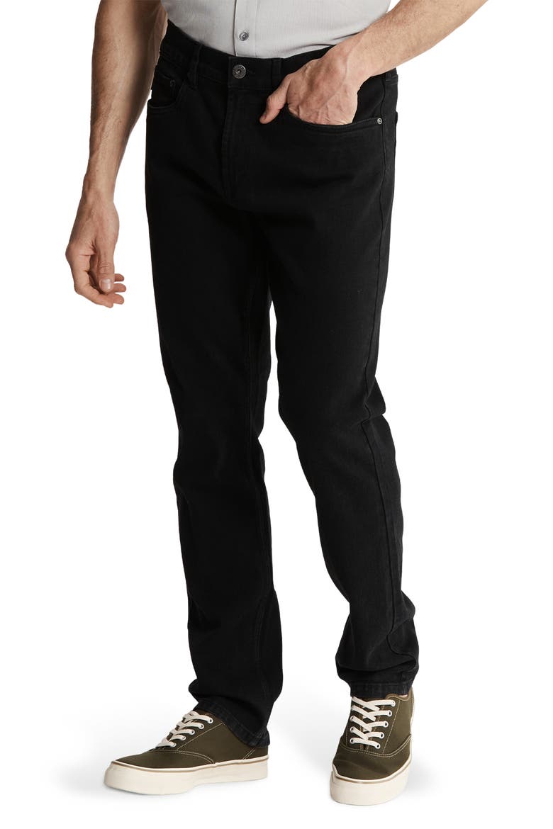 Crown Straight Leg Jeans, Alternate, color, BLACK WASH