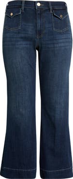 Liverpool Hannah Mini Patch Pocket Flare Jeans