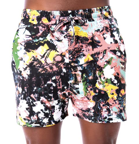 Frenzy print Pull On Shorts