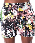 Dai Moda Frenzy print Pull On Shorts