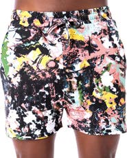 Dai Moda Frenzy print Pull On Shorts