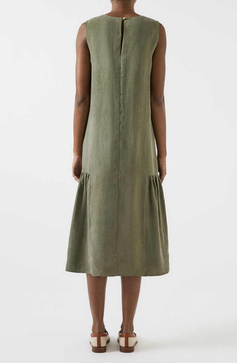 LK Bennett Alma Sleeveless Midi Dress, Alternate, color, Sage