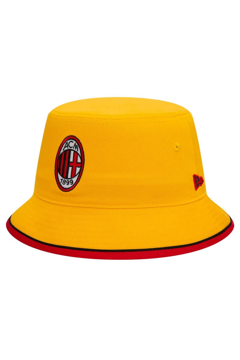 Men's New Era Yellow AC Milan 2011 Bucket Hat, Main, color, Yellow