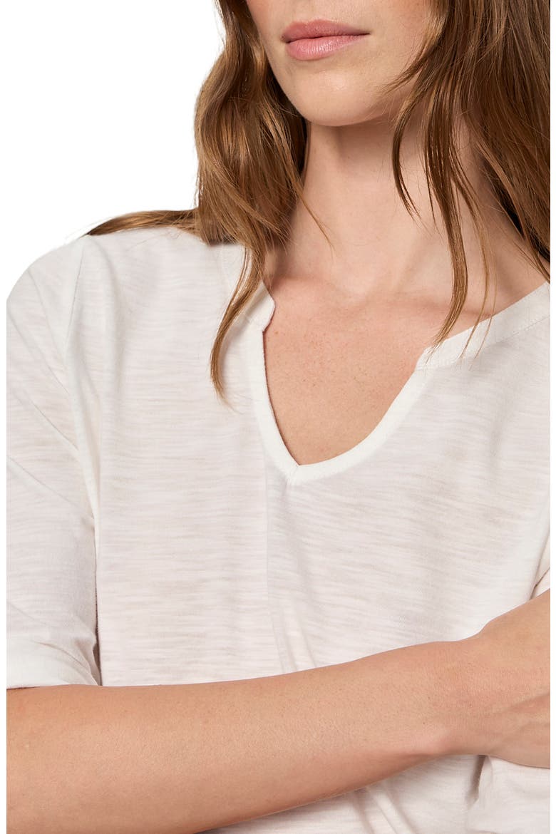 Dolce Notch Neck Top, Alternate, color, CHALK
