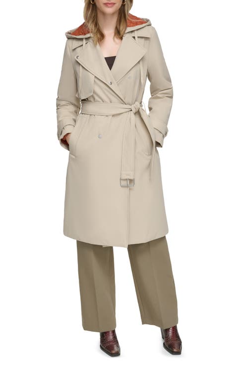 Water Resistant Belted Trench Coat