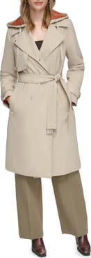 Andrew Marc Water Resistant Belted Trench Coat