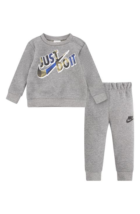 Just Do It Camo Fleece Sweatshirt & Joggers Set (Baby)