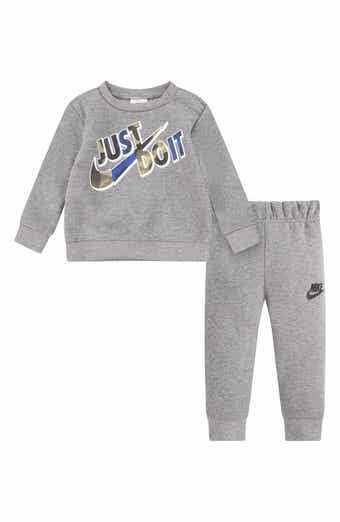Nike Just Do It Camo Fleece Sweatshirt & Joggers Set