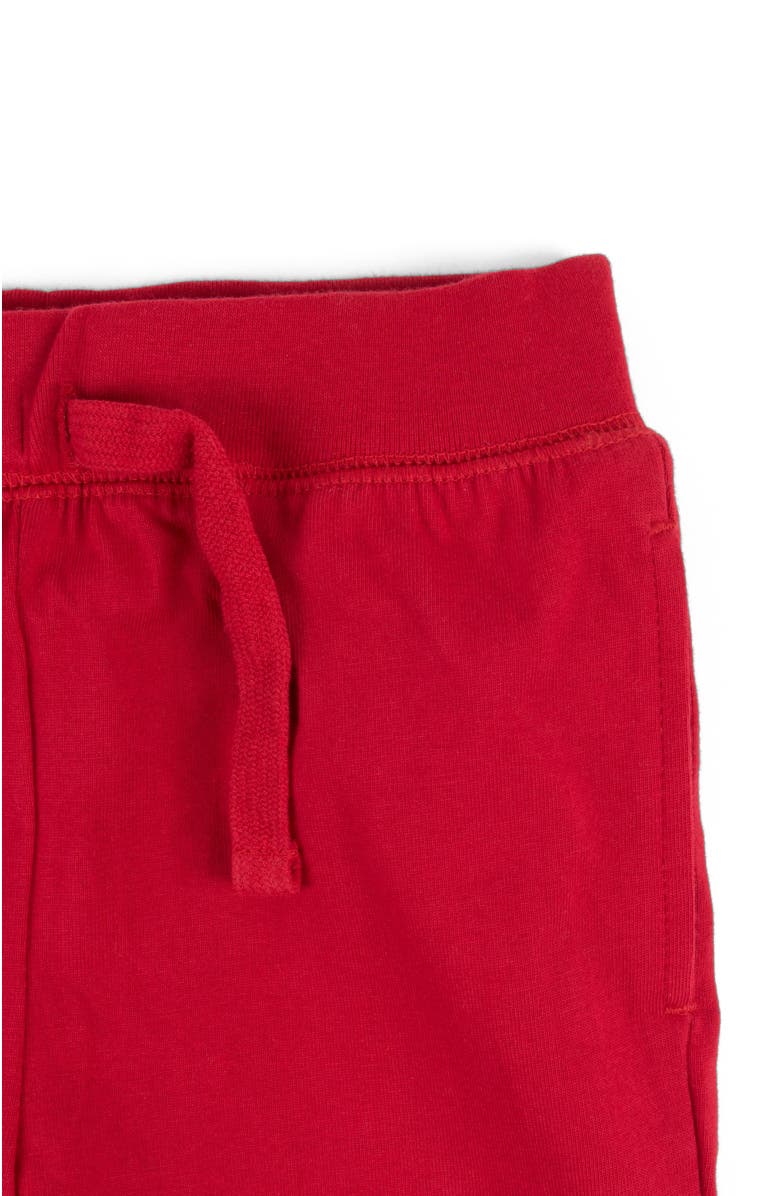 Leveret Kids 100% Cotton Lightweight Jogger Pants, Alternate, color, Red