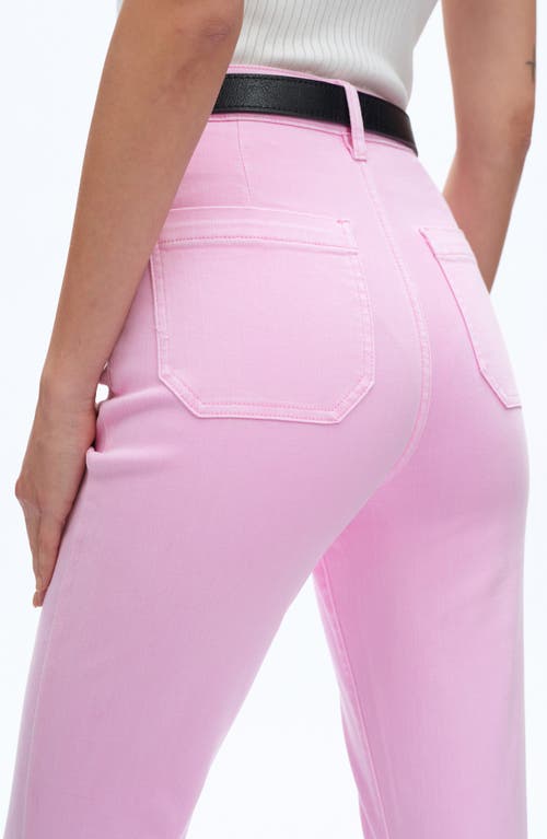 Bayeas High Waist Bootcut Jeans In Pink