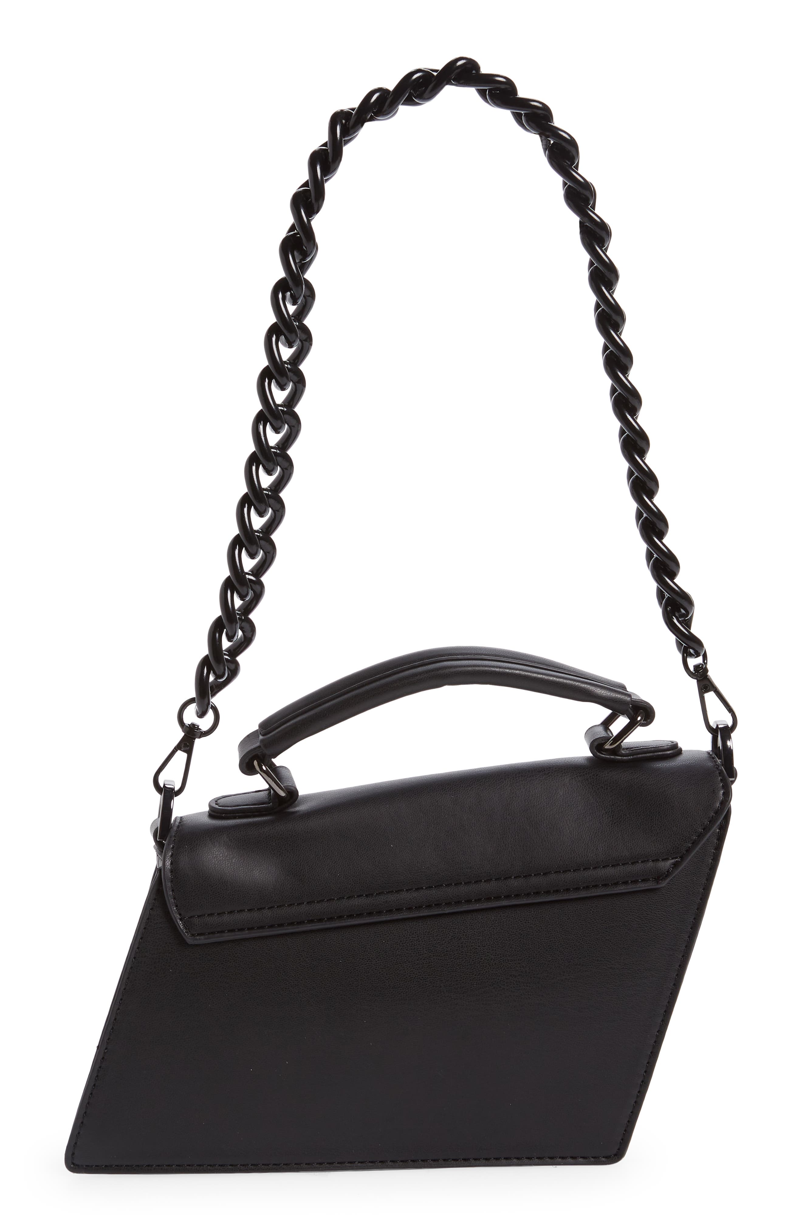 Topshop Cai Faux Leather Shoulder Bag, Alternate, color, 