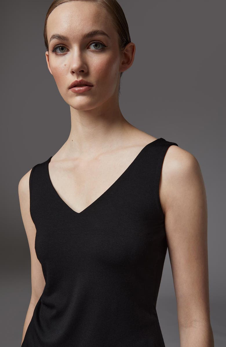 LK Bennett Athena V-Neck Tank Top, Alternate, color, Black