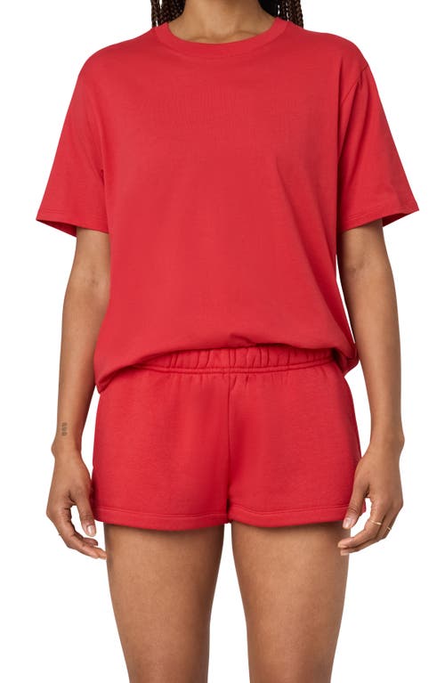 Florence By Mills Cozy Crush Sweat Shorts In Scarlet