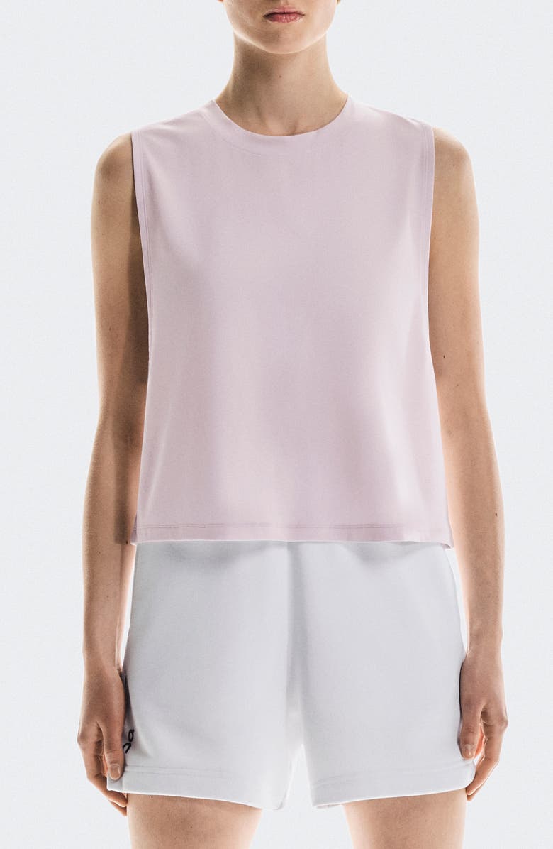 On Focus Sleeveless Running Crop Top, Main, color, Orchid
