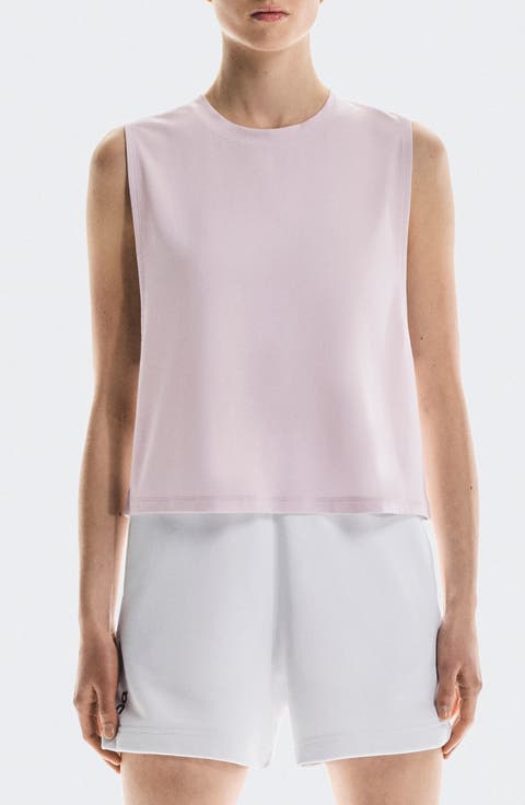 Focus Sleeveless Running Crop Top