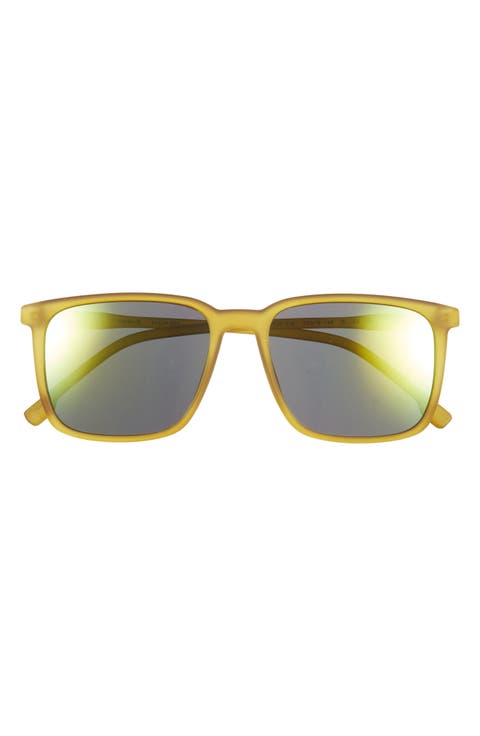 55mm Polarized Square Sunglasses