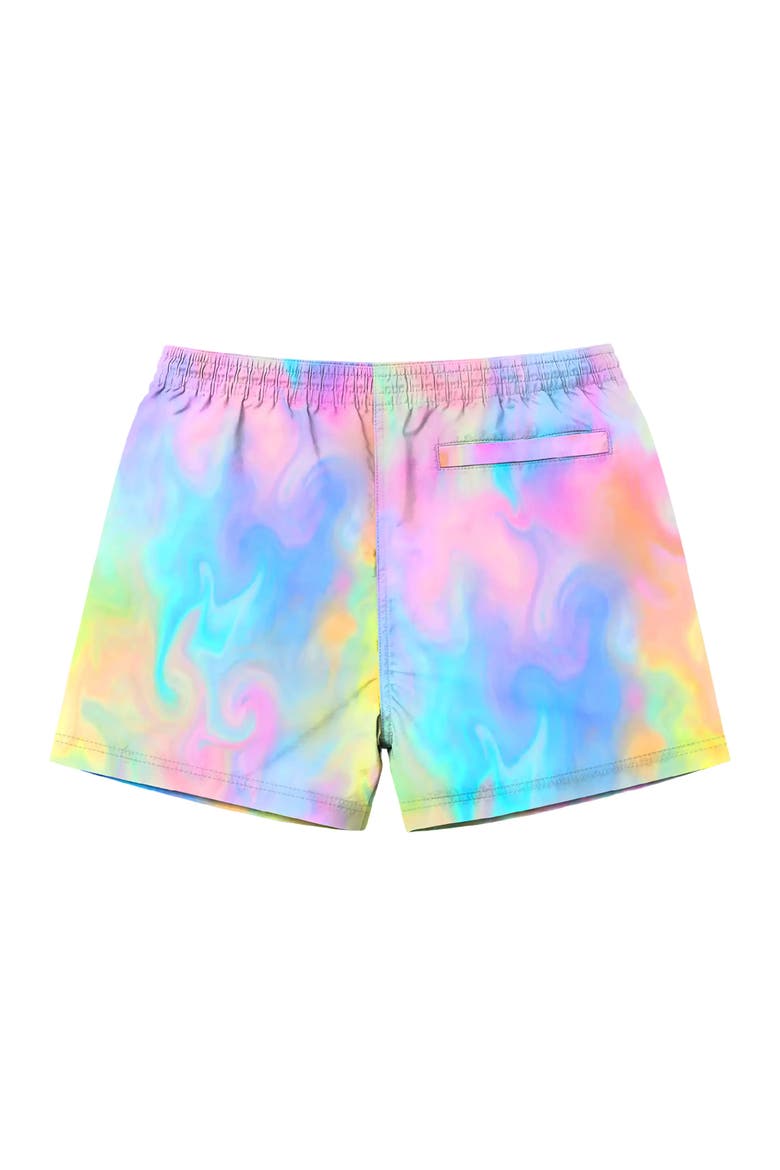 Boys Marble Print Board Shorts, Alternate, color, Multicolor