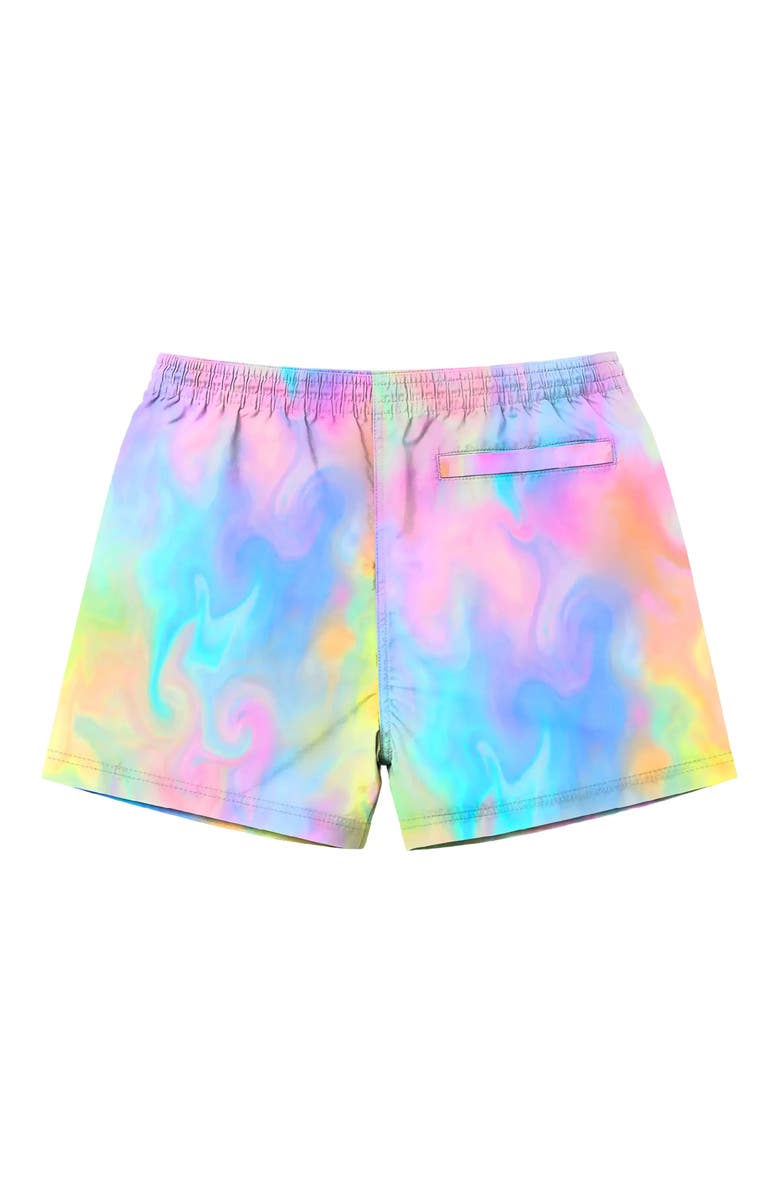 Limeapple Boys Marble Print Board Shorts, Alternate, color, Multicolor