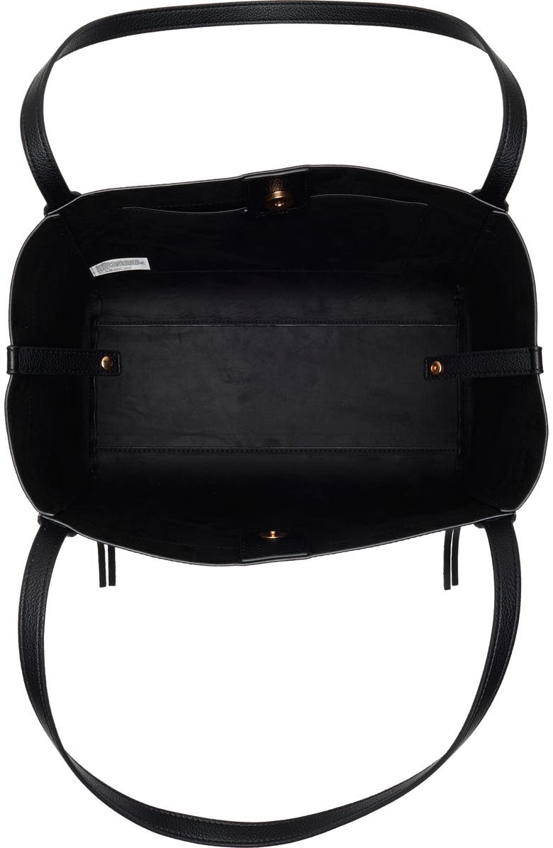 Sam Edelman Hellen Pebbled Leather Tote Bag, Alternate, color, Black