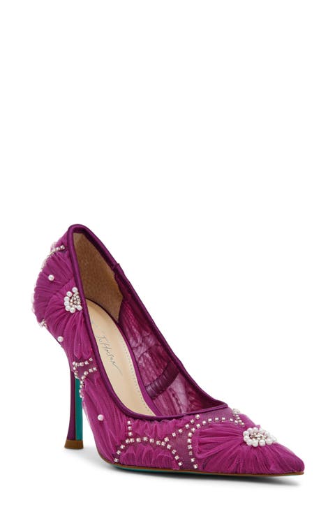 Roxie Beaded Flower Pump (Women)