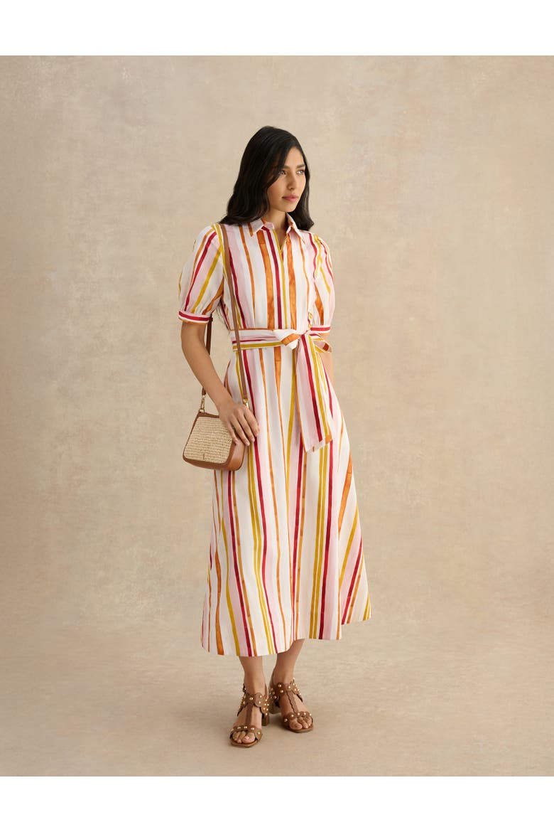 Cressida Midi Dress, Alternate, color, Ivorymulti