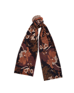 Fable England Deco Blooms Black Velvet Scarf