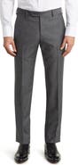 Zanella Parker Classic Wool Sharkskin Dress Pants