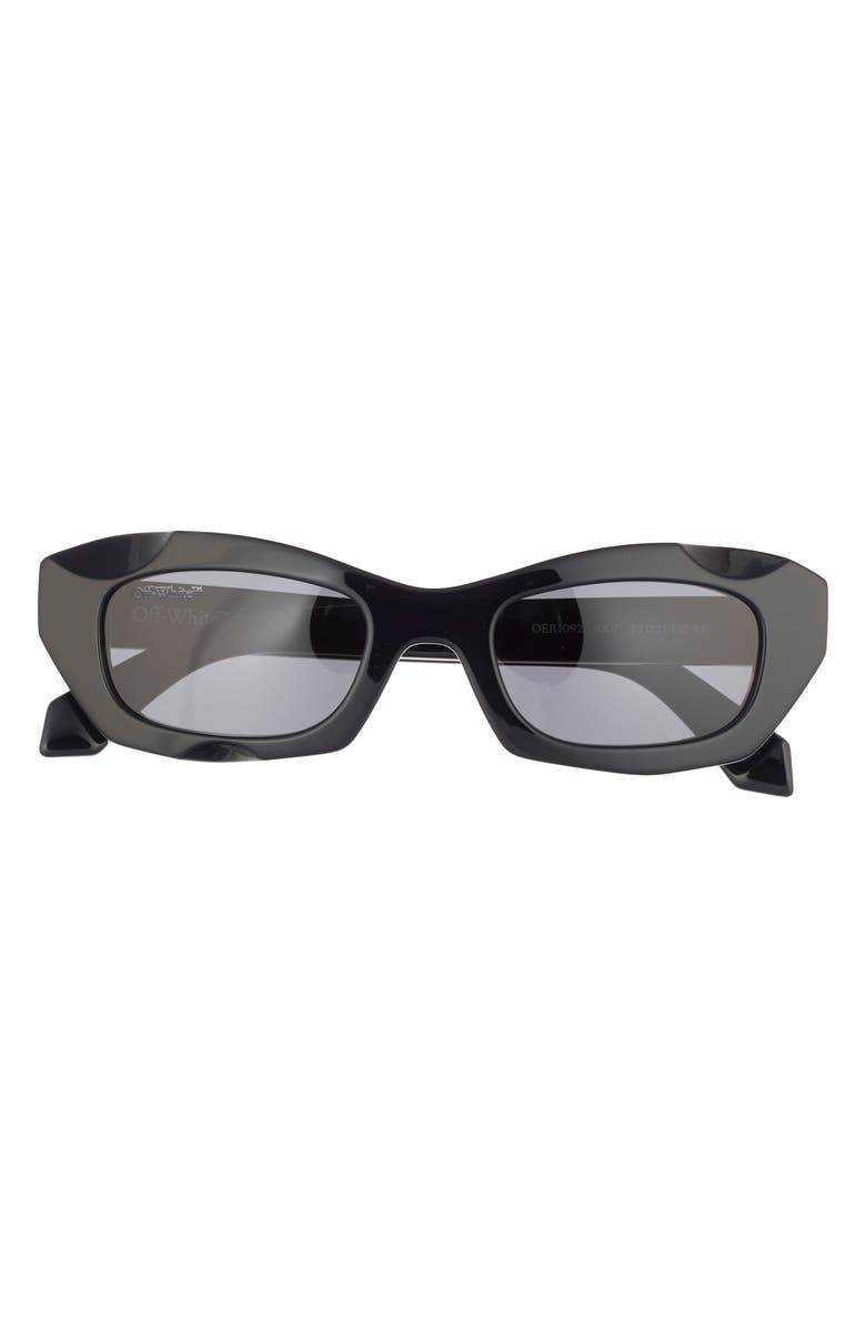Off-White Venezia 49mm Cat Eye Sunglasses, Main, color, Black Dark Grey