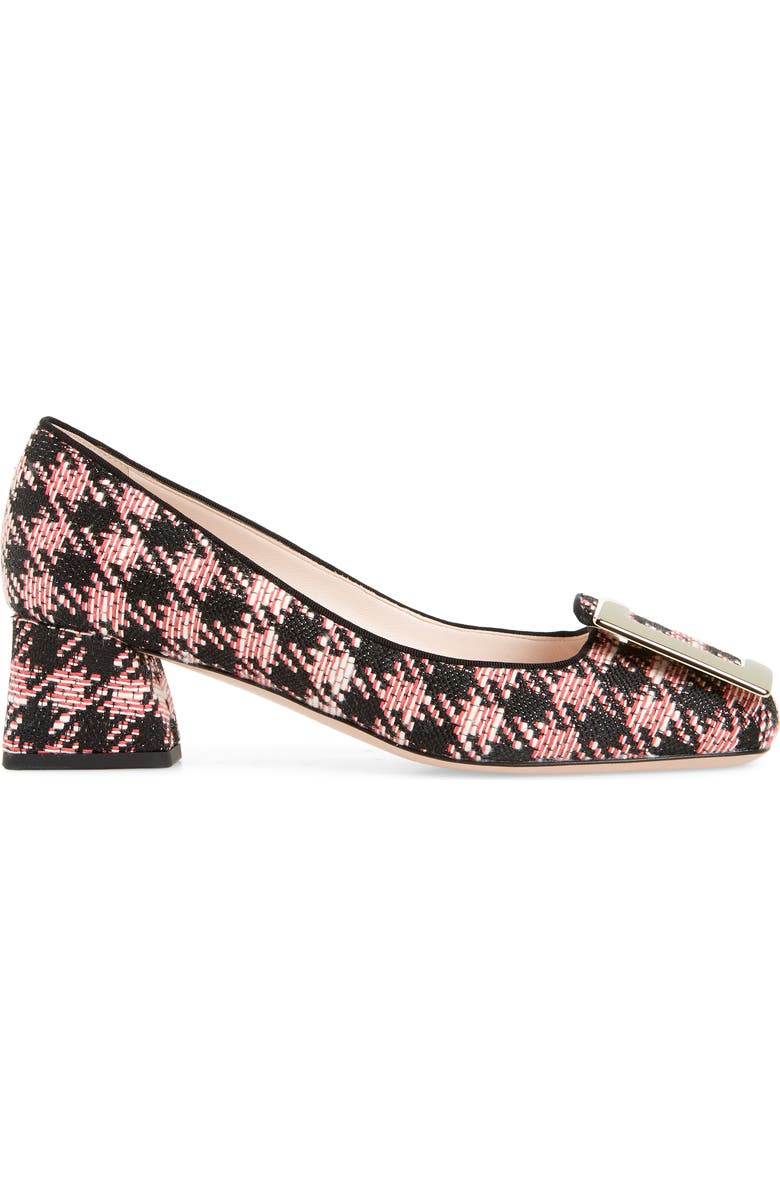 Roger Vivier Très Vivier Houndstooth Buckle Pump, Alternate, color,