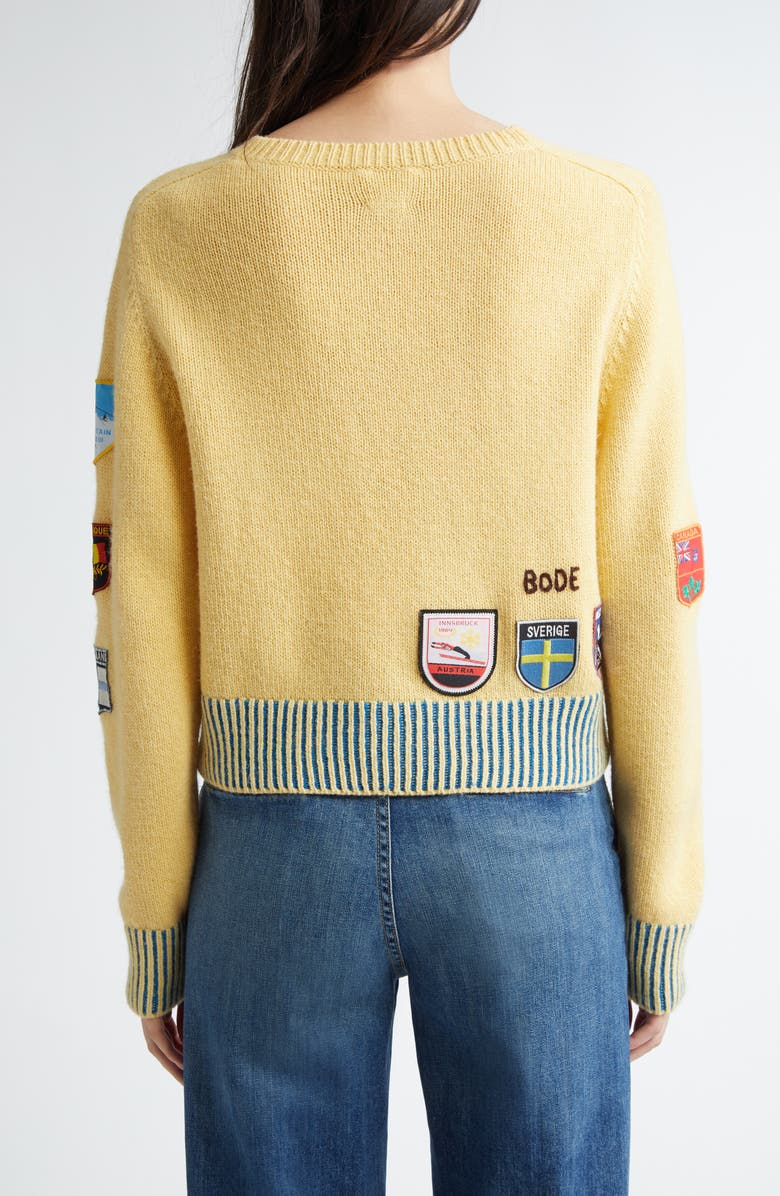 Bode Pony Silhouette Alpaca & Wool Crewneck Sweater, Alternate, color,