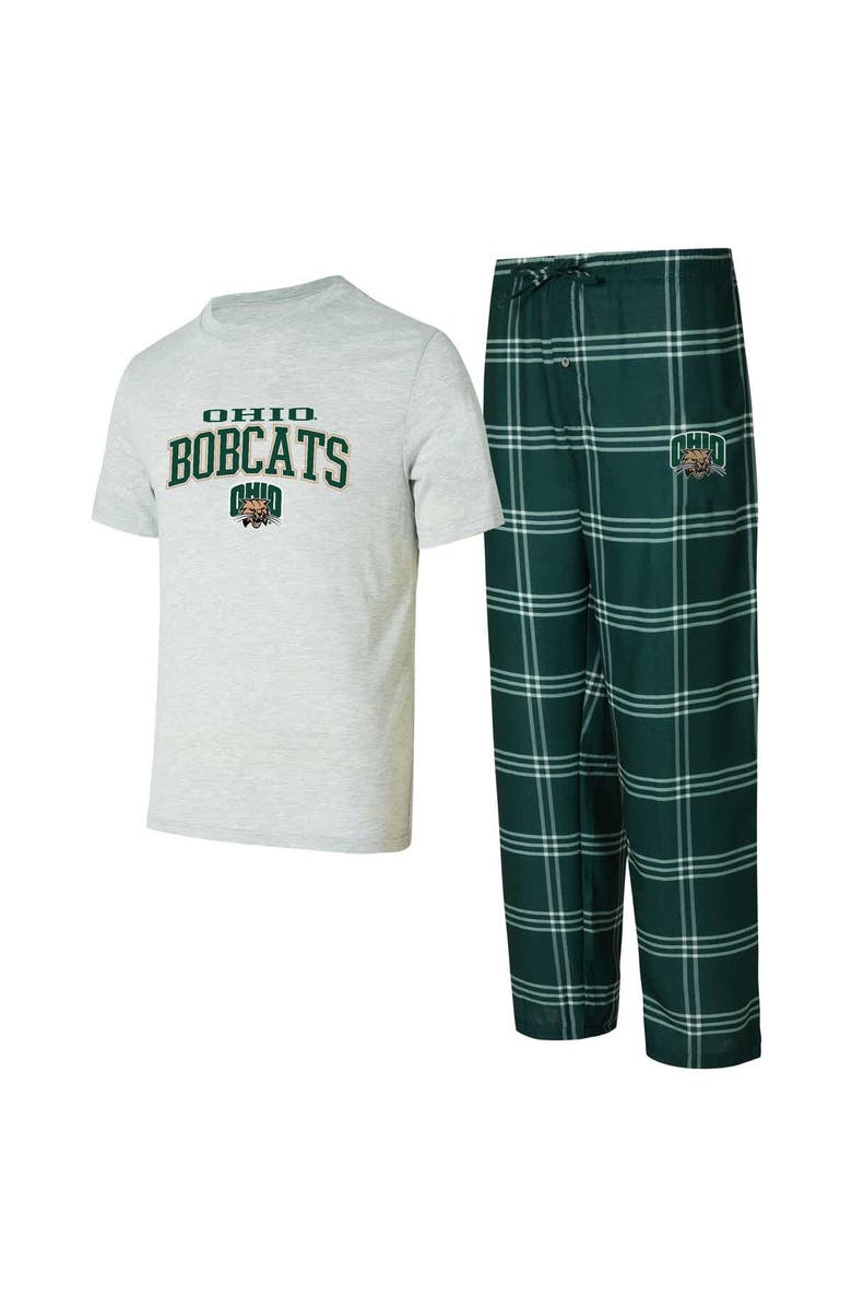 CONCEPTS SPORT Men's Concepts Sport Ohio Bobcats T-Shirt & Pants Sleep Set, Main, color, Green
