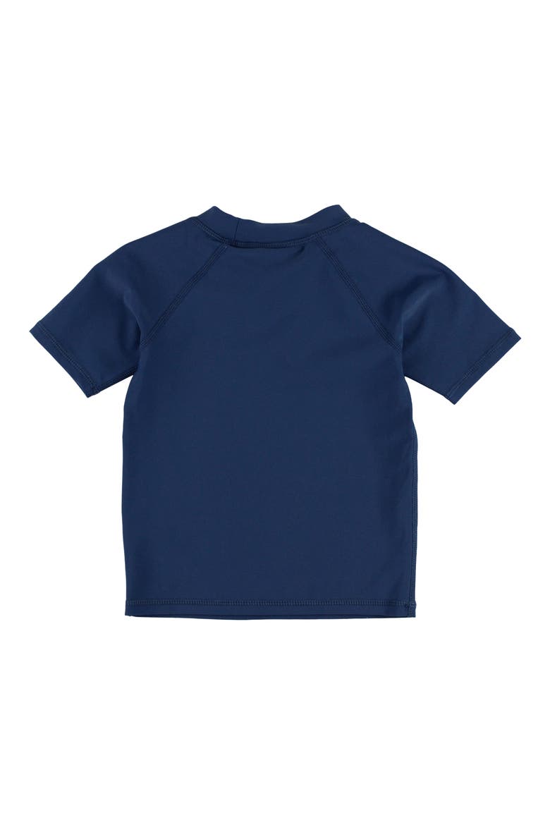 Kids' Short Sleeve Rashguard, Alternate, color, NAVY