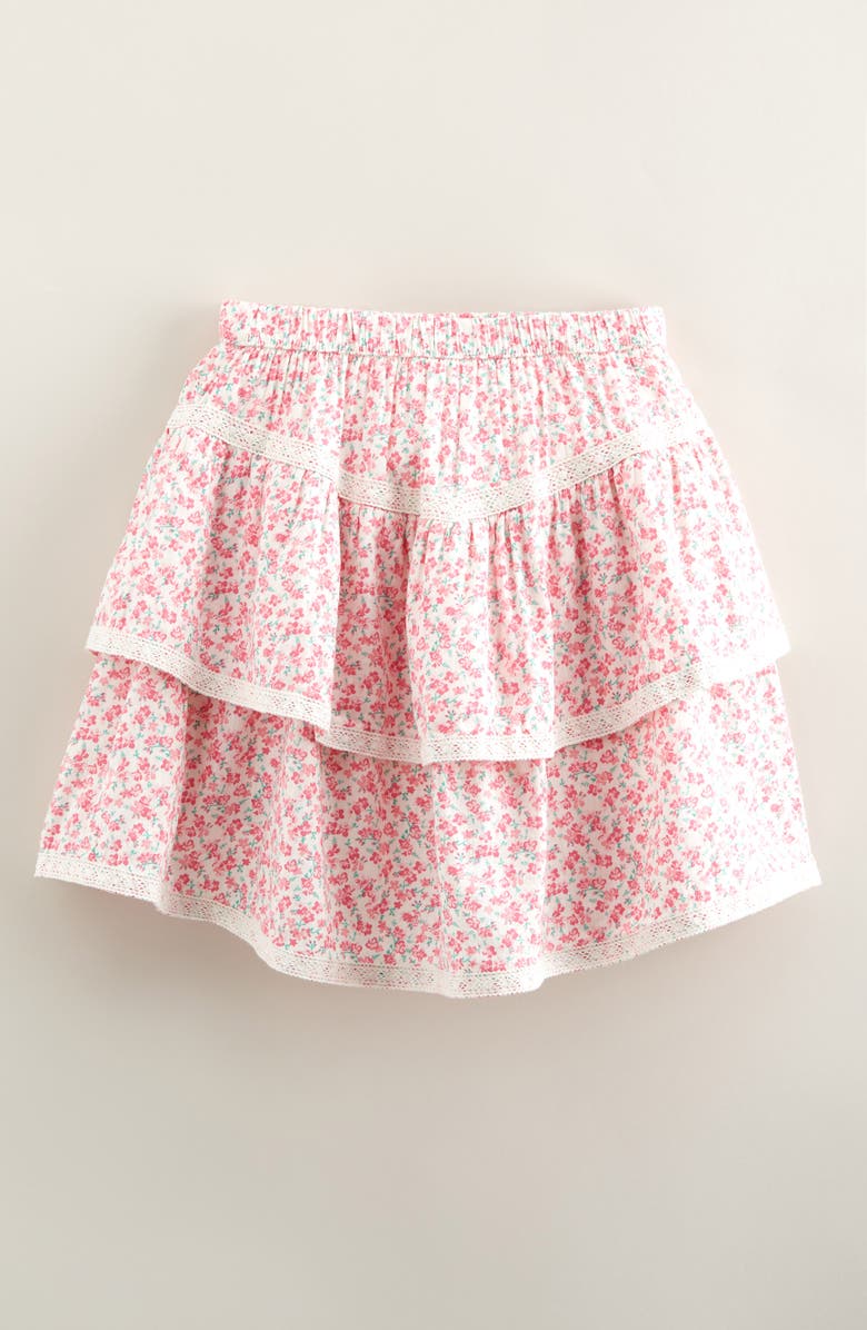 Nordstrom Kids' Lace Trim Ruffle Skort, Alternate, color, 