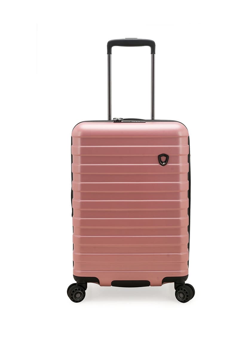 Traveler's Choice Millennial 21" Hardside Carry-On Spinner Luggage, Main, color, PINK